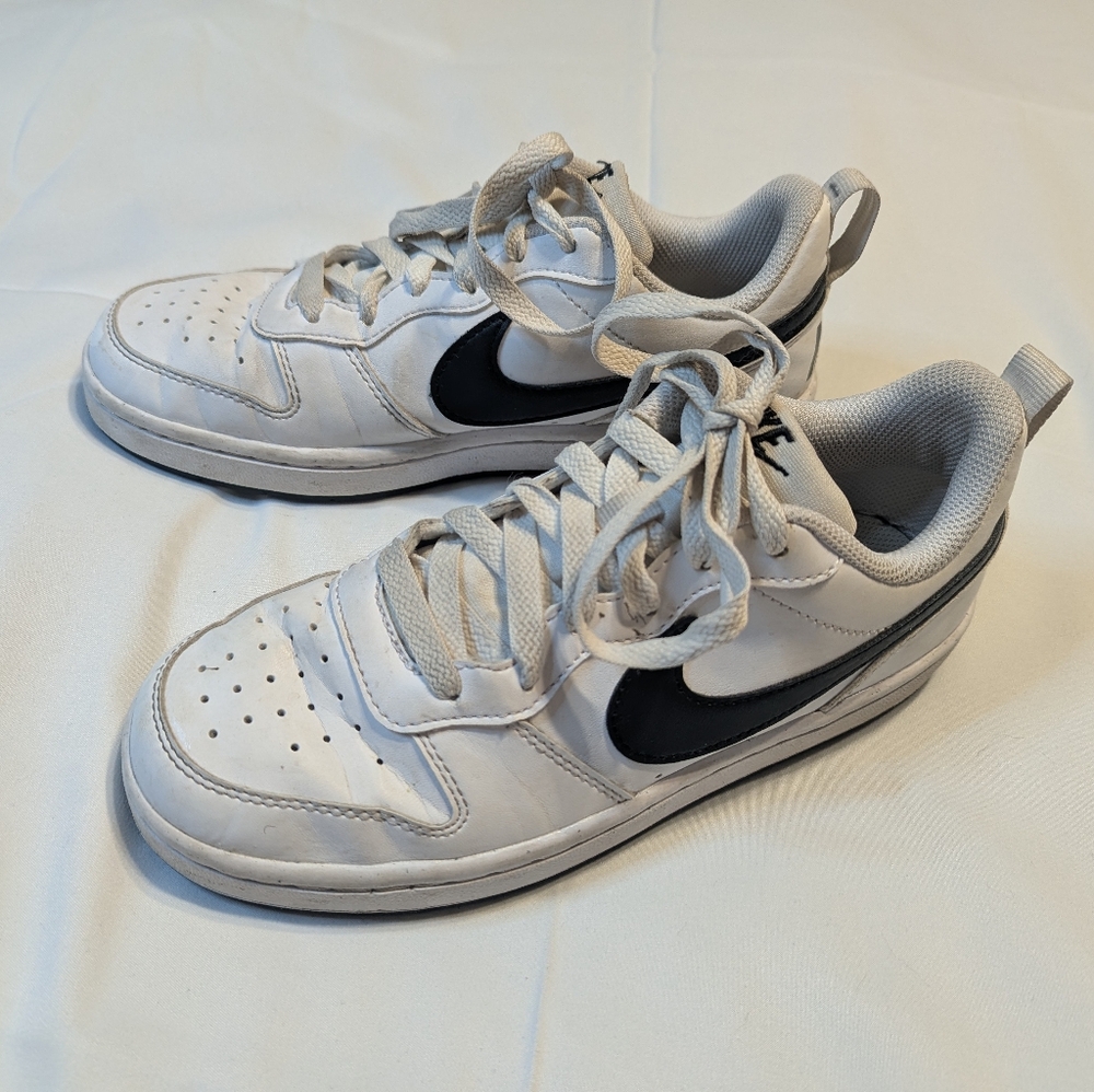 Nike White & Black Court Borough Low Recraft Sneakers